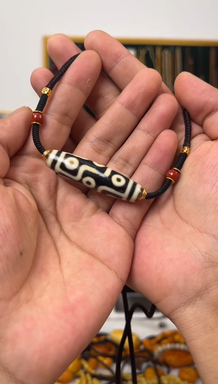 【闪购商品】玛瑙/玉髓项链未镶嵌噶玛家手工九眼