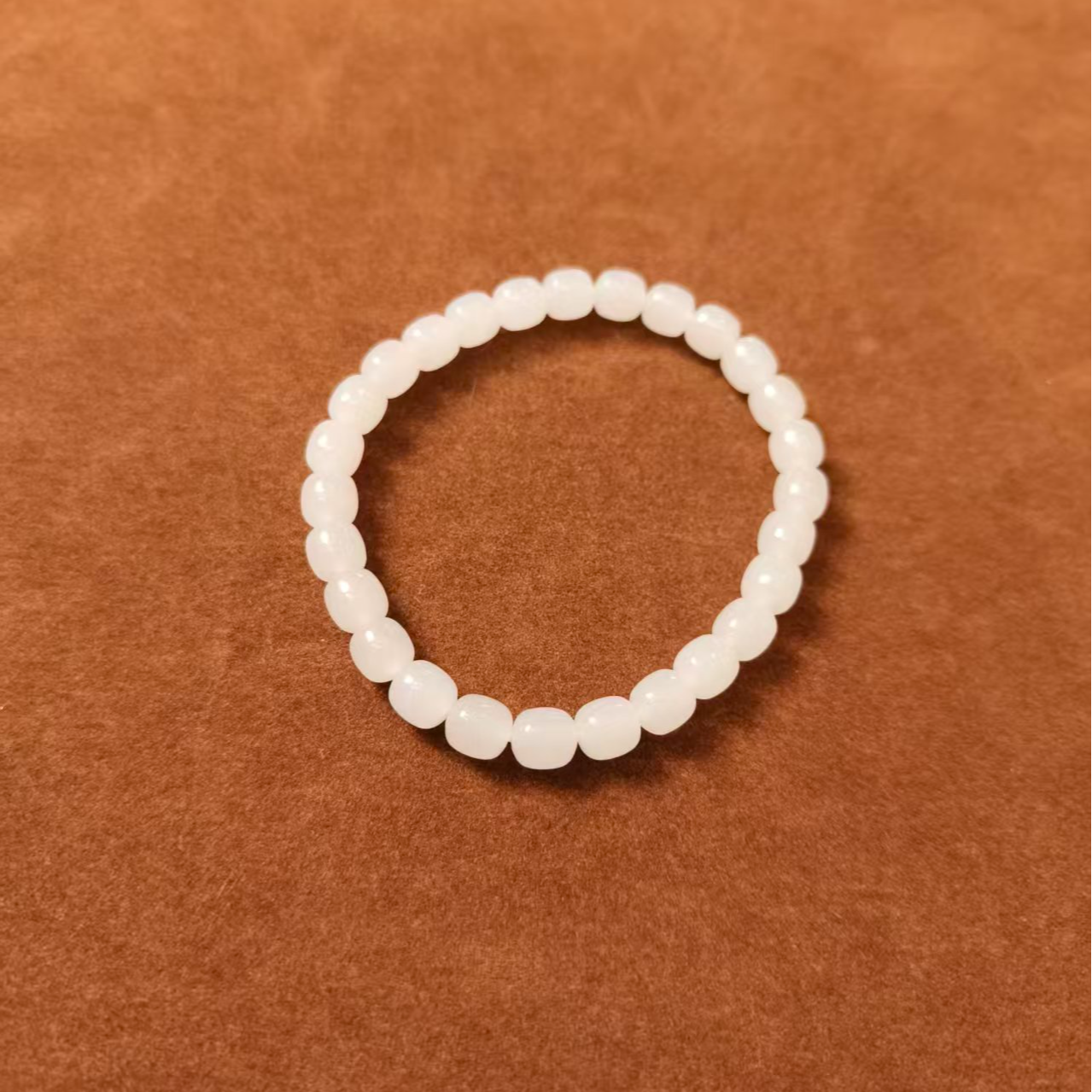 和田玉白玉直切手串6MM+