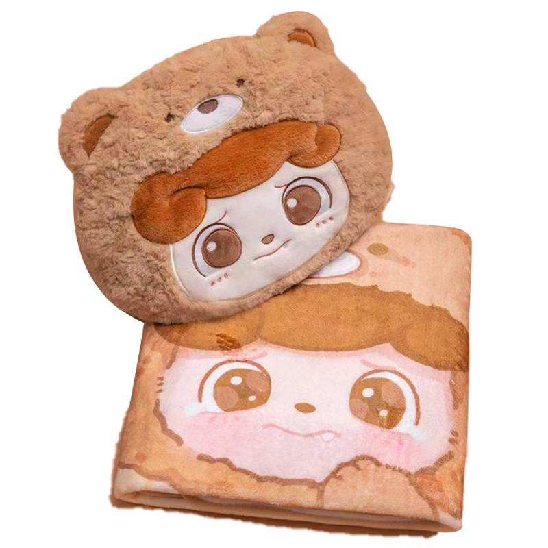 奶咖小熊抱枕潮玩盲盒限量款式