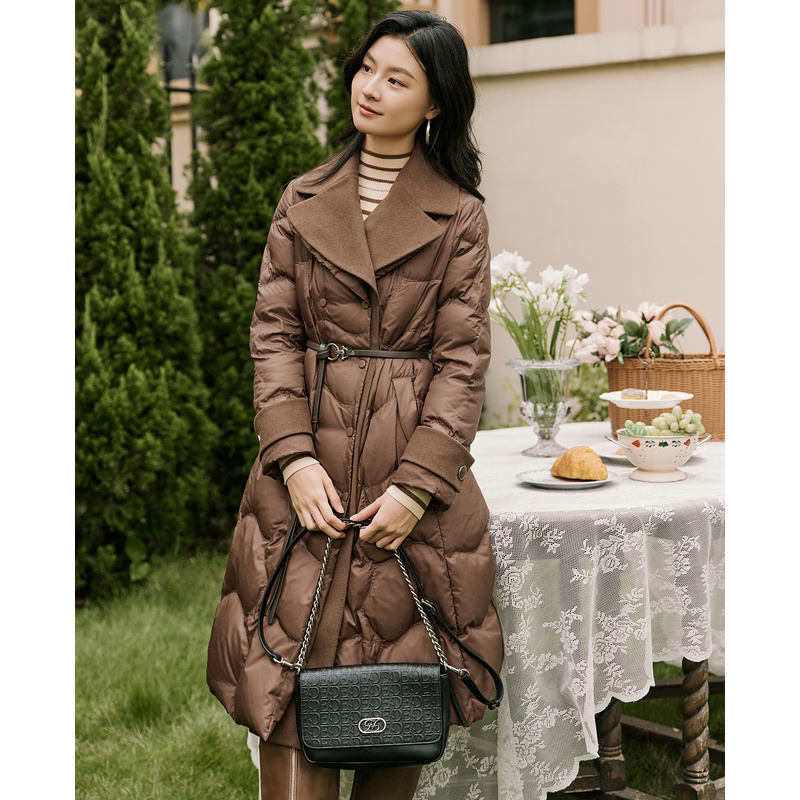 【诗语】莱芙艾迪儿长羽绒服1E4Y68179