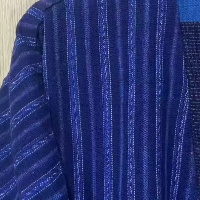 桑在云间 知新双层土布禅服蓝色