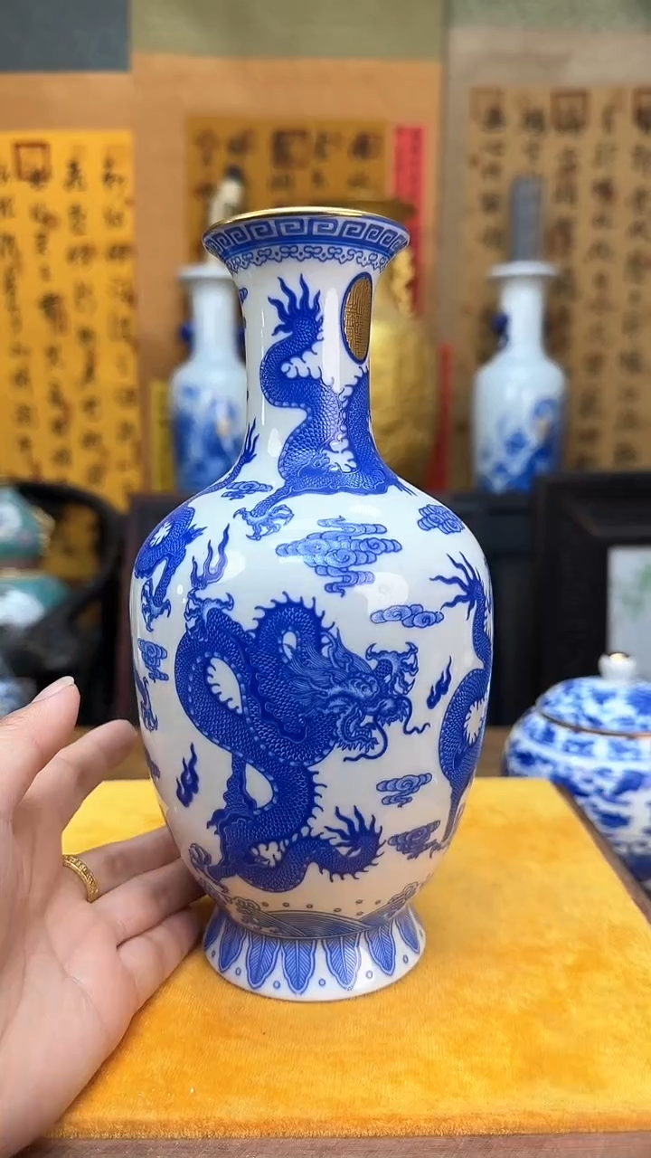 【闪购商品】瓶景德镇陶瓷客厅摆件