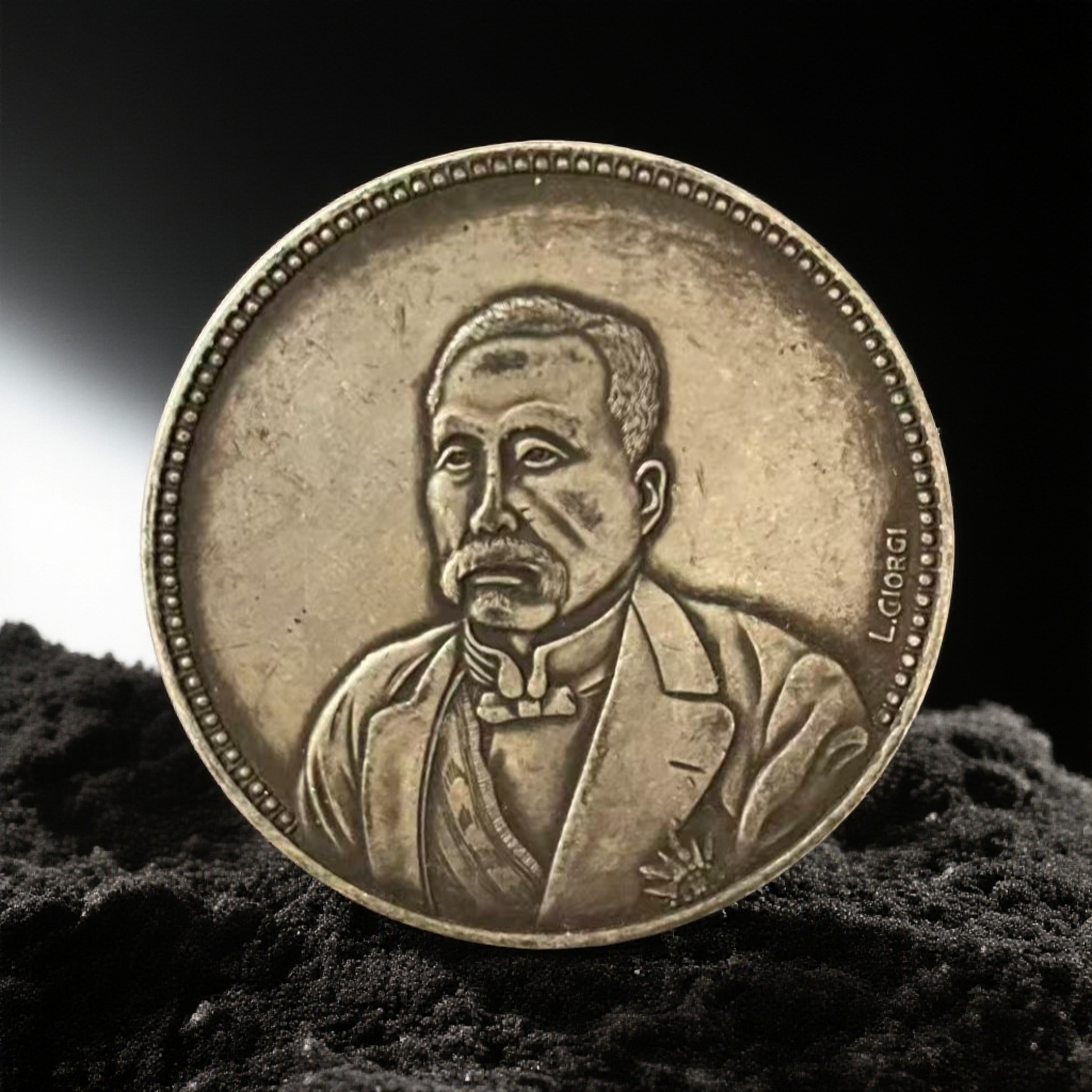 348【甄藏】精选手工复制仿古铜银复古纪念工艺摆件