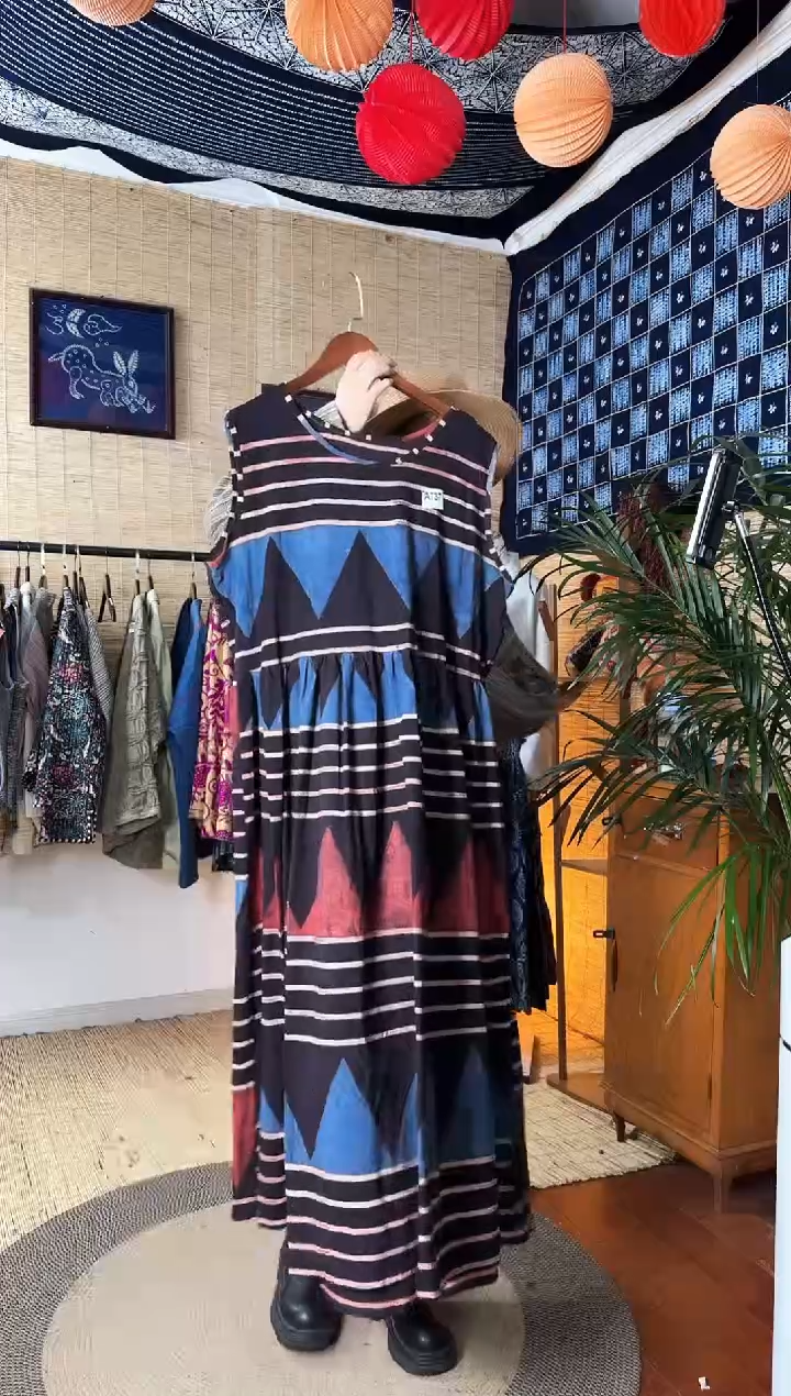 【闪购商品】设计师款蔬菜染裙子