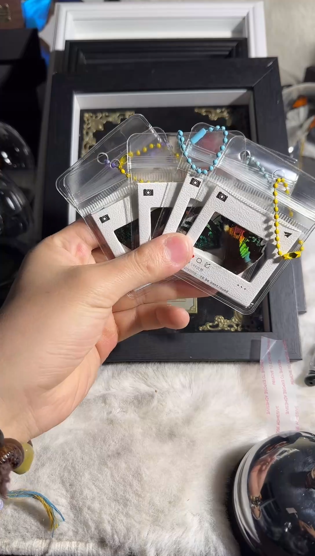 有机玻璃9个钥匙扣