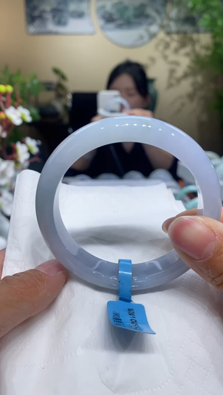 翡翠手镯未镶嵌翡翠55-56