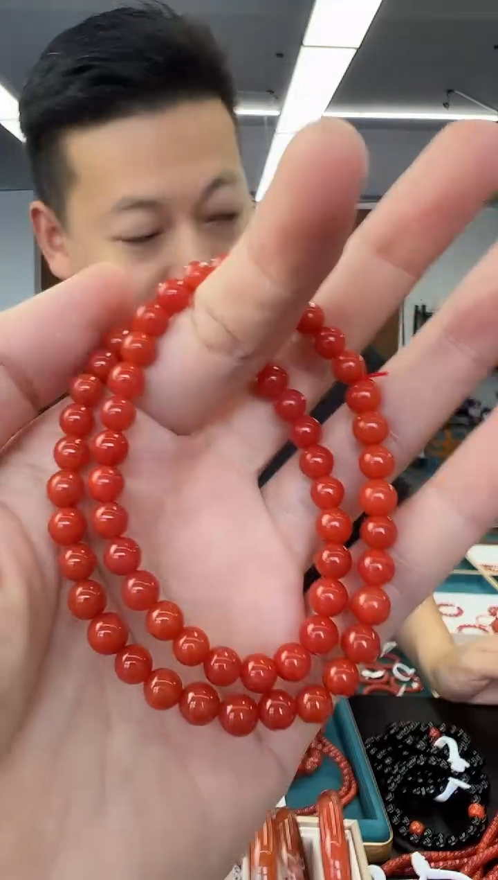 未镶嵌手链南红玛瑙A23多圈南红手串5mm+