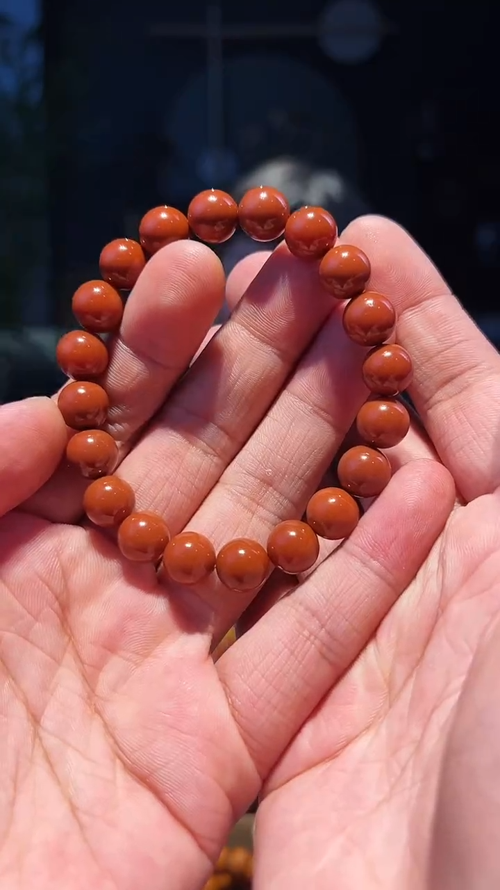 【闪购商品】南红玛瑙手串未镶嵌10+精圆