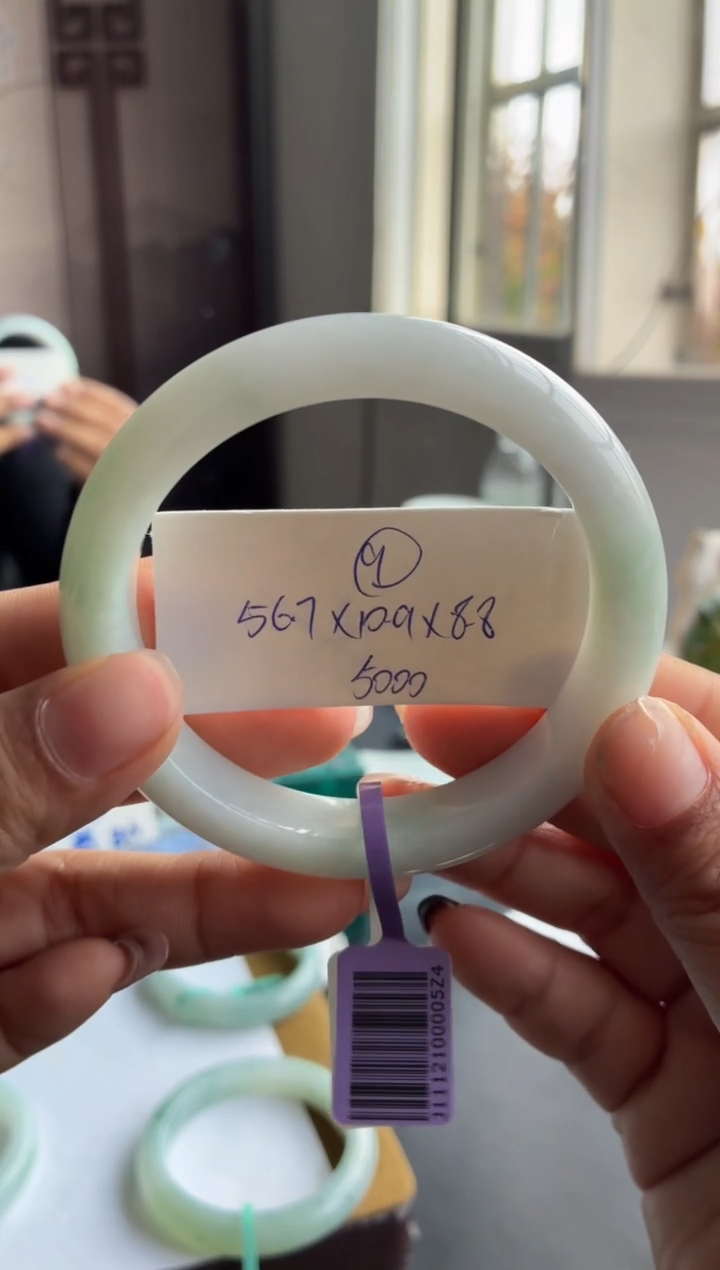 未镶嵌手镯翡翠（渐变色）9号