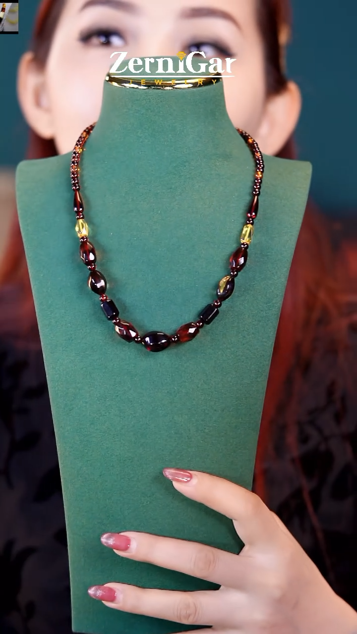 【闪购商品】琥珀颈饰未镶嵌天然琥珀项链