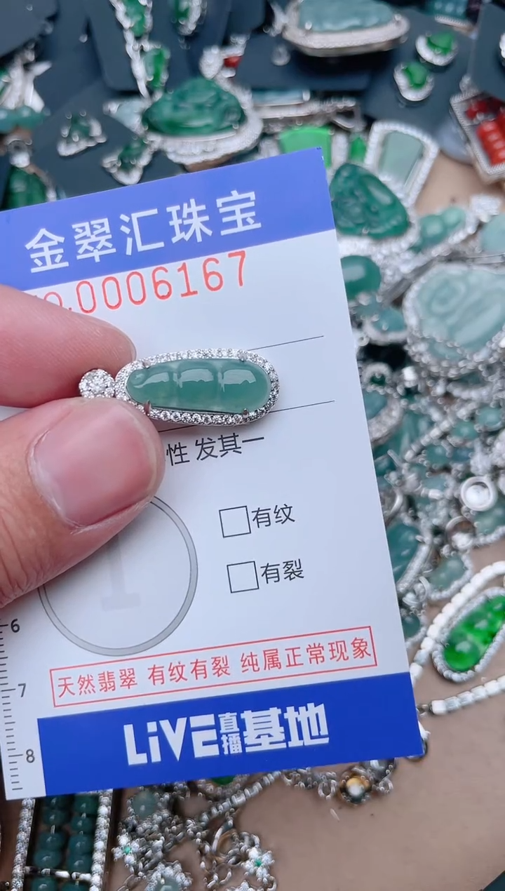 【闪购商品】翡翠颈饰未镶嵌6167....