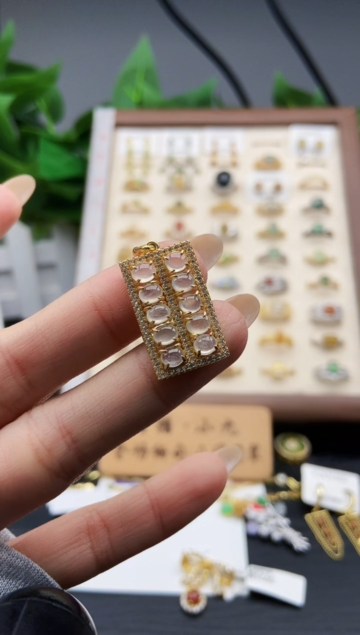 颈饰银S925镶嵌翡翠12