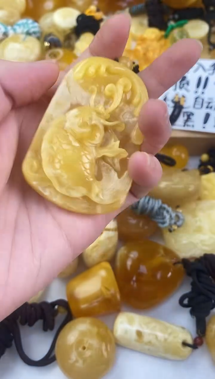 裸石琥珀未镶嵌天然琥珀蜜蜡