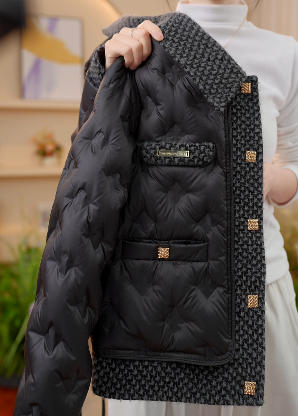 【AX】秋冬季时尚百搭保暖洋羽绒服女士