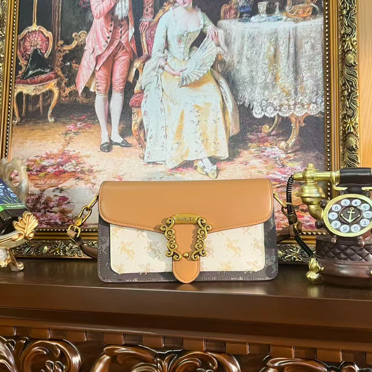 【欣欣专属】单根小方包耐磨复古车缝线