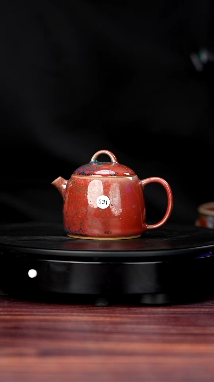 壶瓷531#于大鹏一级品原矿钧瓷秦权壶