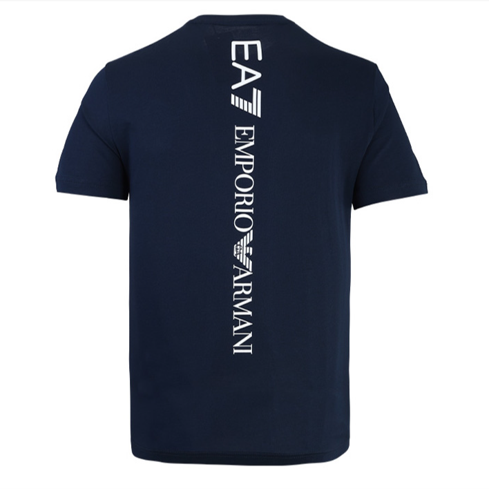 Emporio Armani/安普里奥·阿玛尼男士背面大logo休闲圆领T恤11945