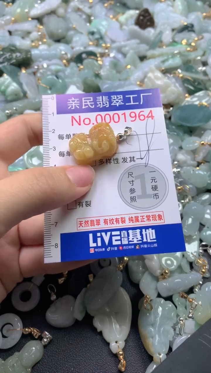 【闪购商品】翡翠吊坠(不含链)未镶嵌1964