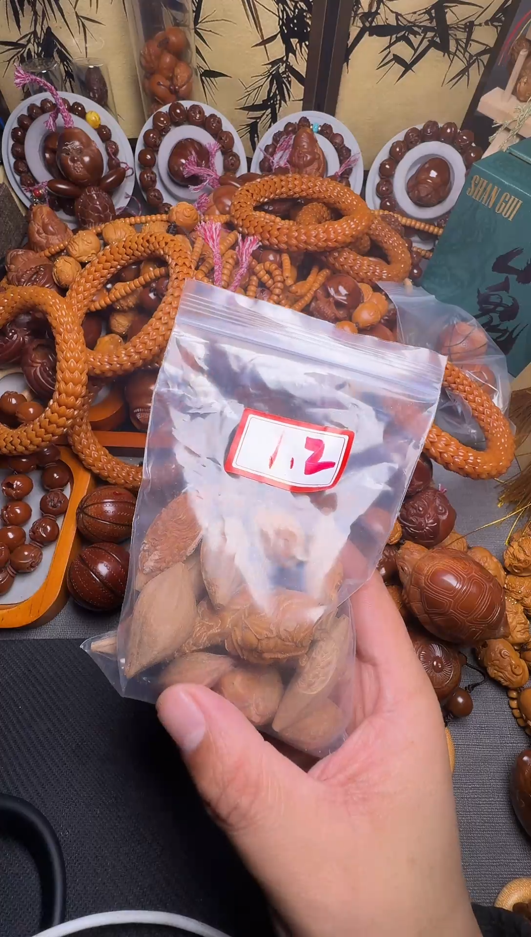 手串橄榄核子*鱼一包的