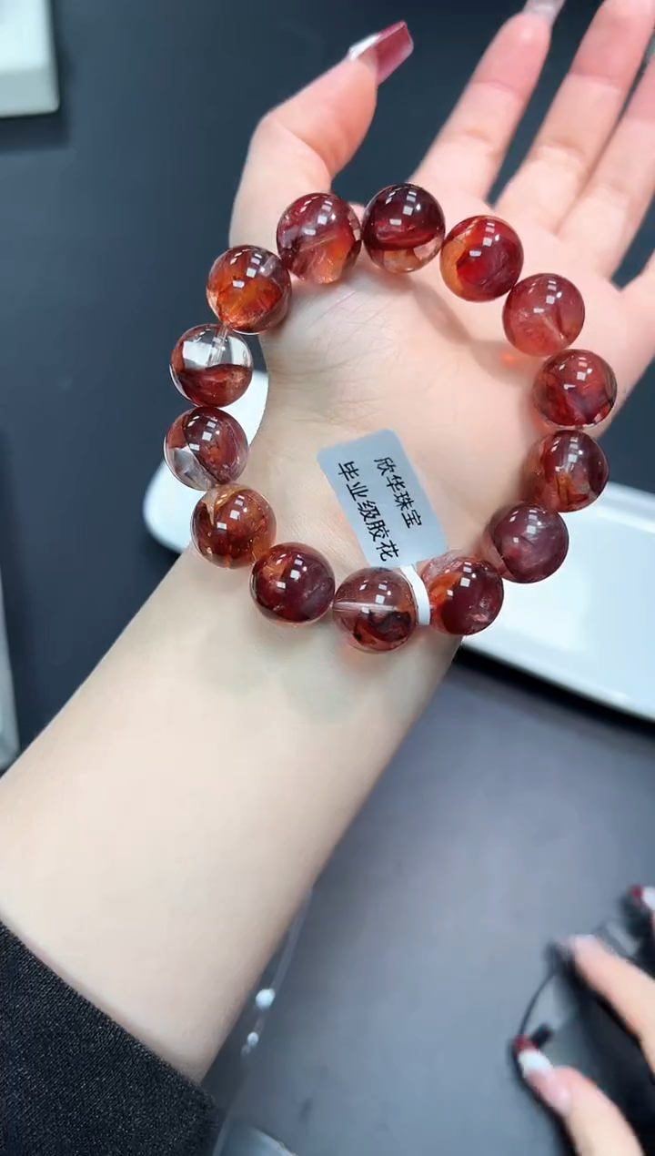 【闪购商品】水晶手串未镶嵌96J多样性发其一/1条15mm默认微瑕