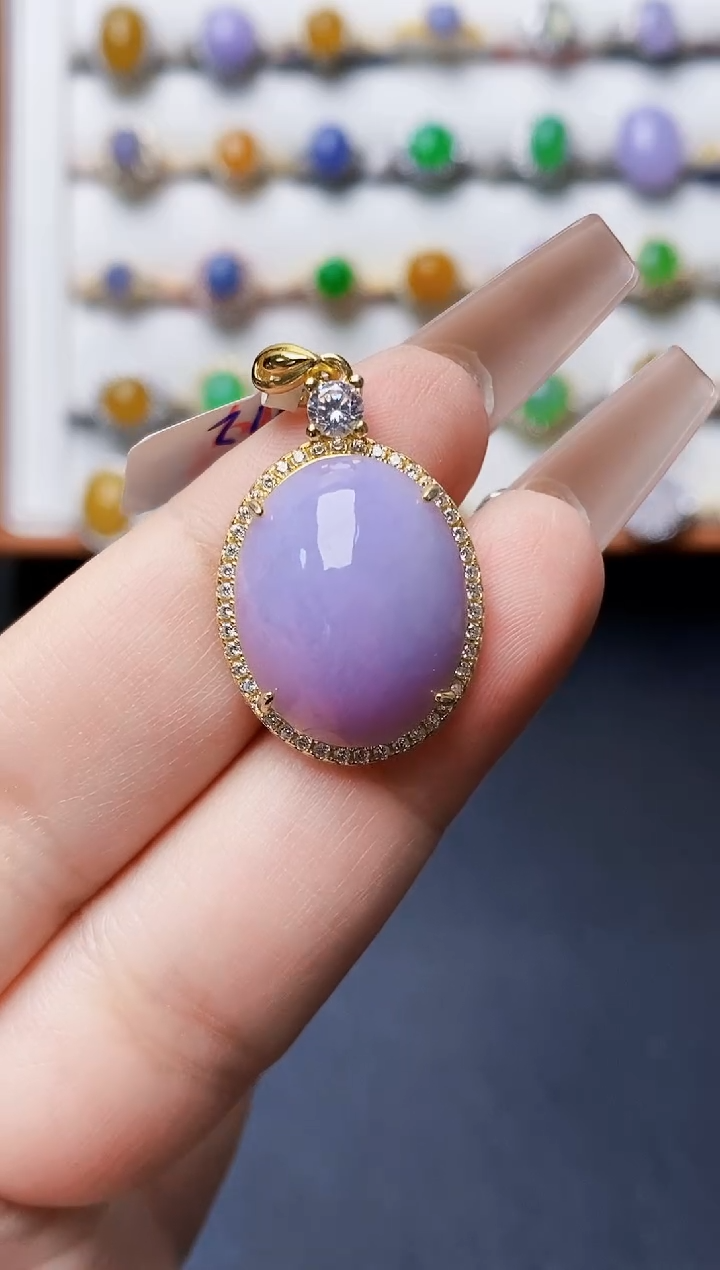 银S925镶嵌戒指翡翠0043