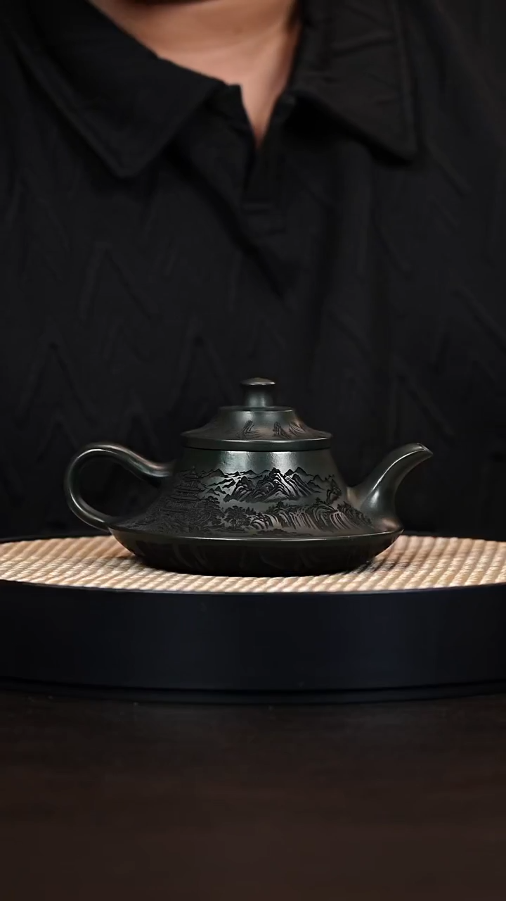 茶杯紫砂绿泥云炉