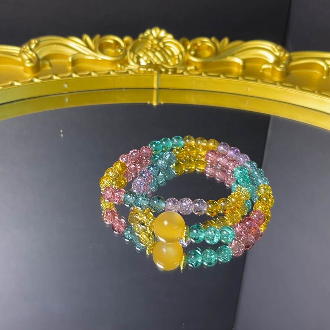 合金琉璃手链 【升级款】原创手工双圈琉璃手串diy精美高级款