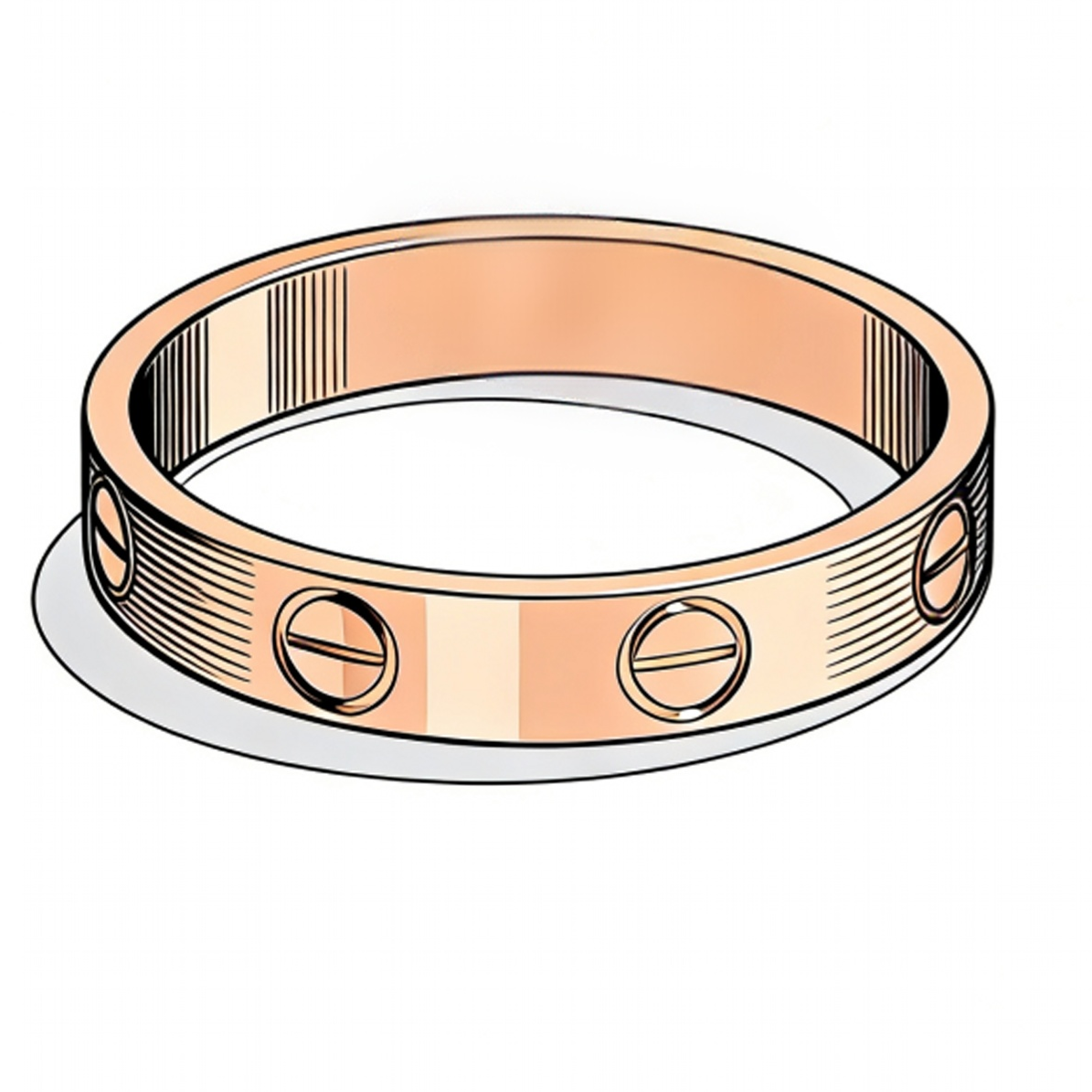 合金戒指 合金戒指  一字螺纹光板戒指  CNC戒指 轻奢时尚