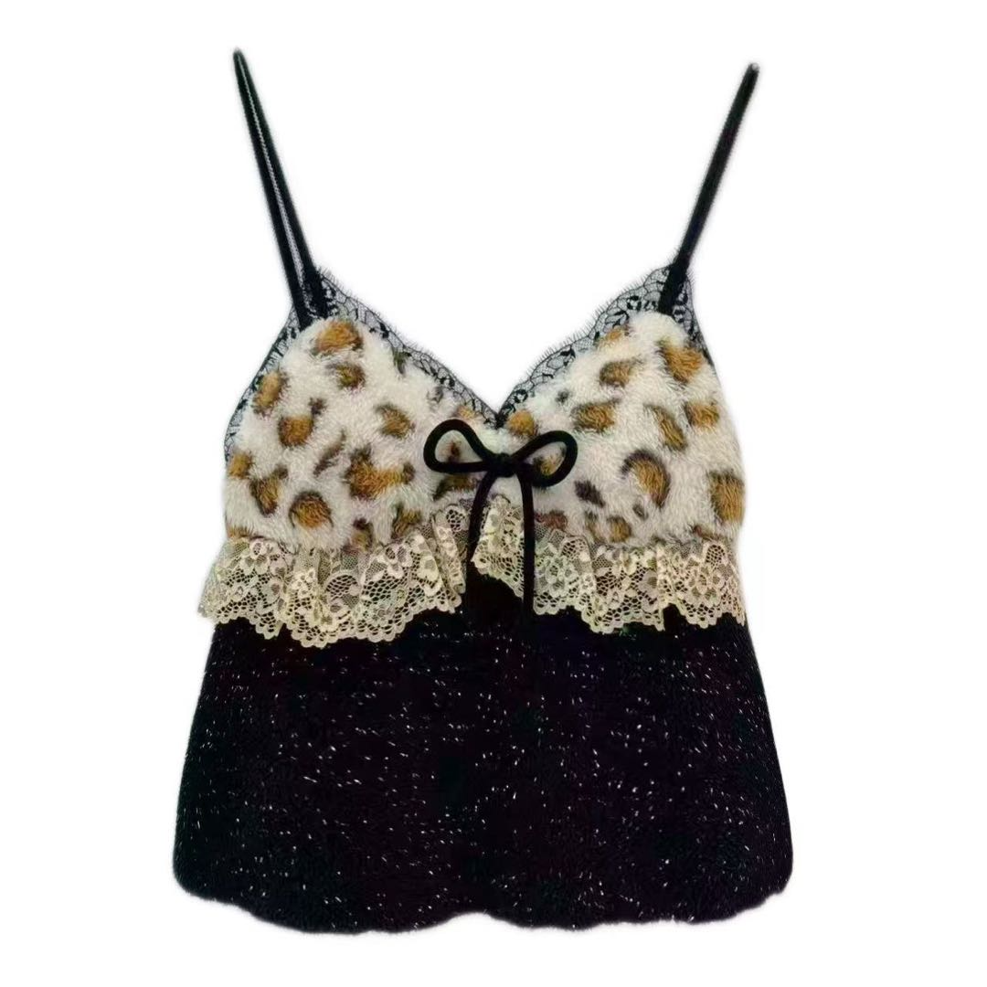 彭裳裳【青烟墨玉】冬装上新潮流女士保暖睡衣百搭舒适居家服吊带