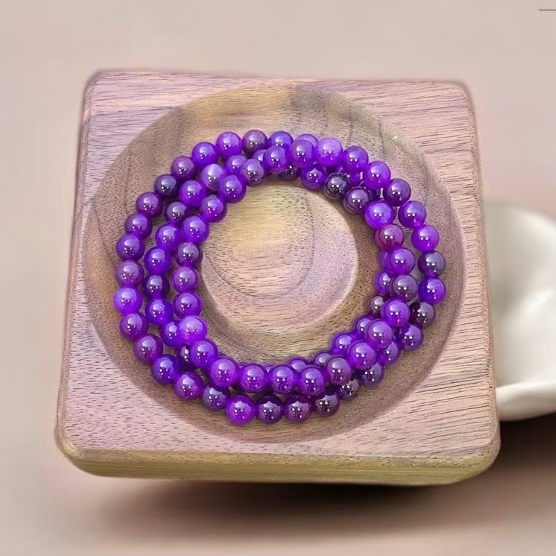 【佳玺貮店】天然玉石 249 紫苏三圈6mm