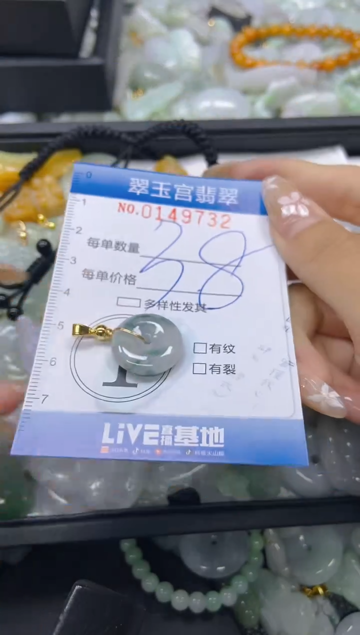 翡翠未镶嵌颈饰闪购0149732