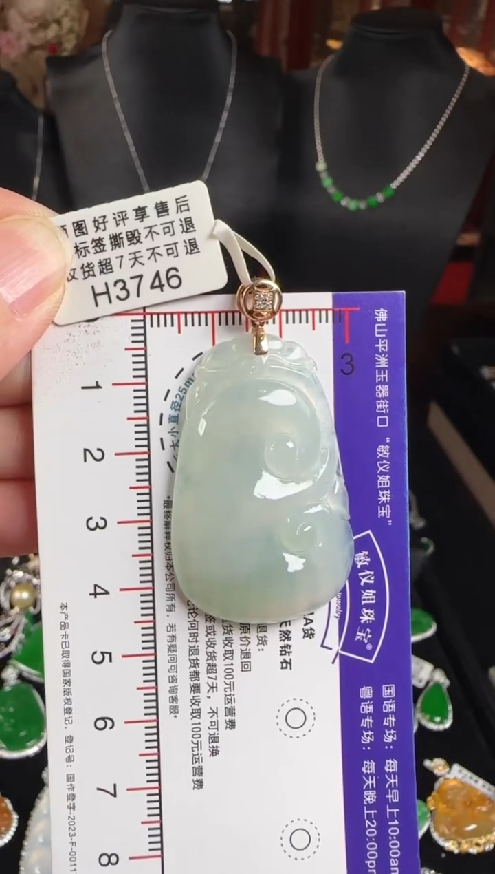 颈饰未镶嵌翡翠H3746冰如意