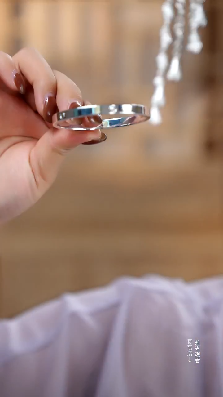 珐琅足银999卡家亮面手镯54圈24.8克