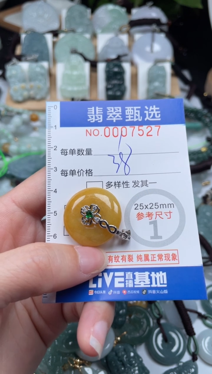 【闪购商品】翡翠未镶嵌颈饰00..7527