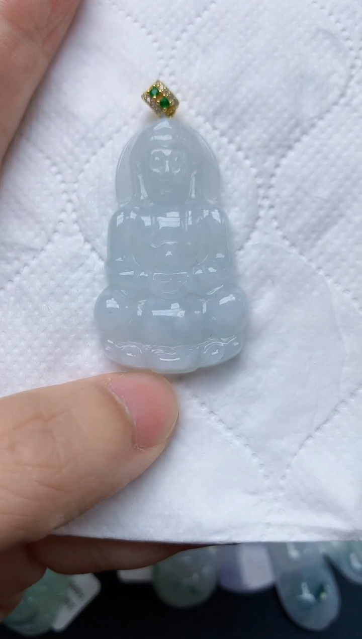 翡翠未镶嵌颈饰天然缅甸A货翡翠