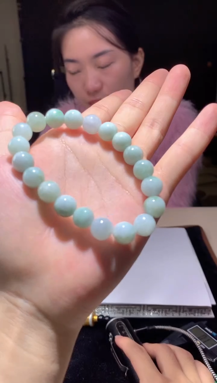 未镶嵌手链翡翠天然缅甸珠串拍一发一