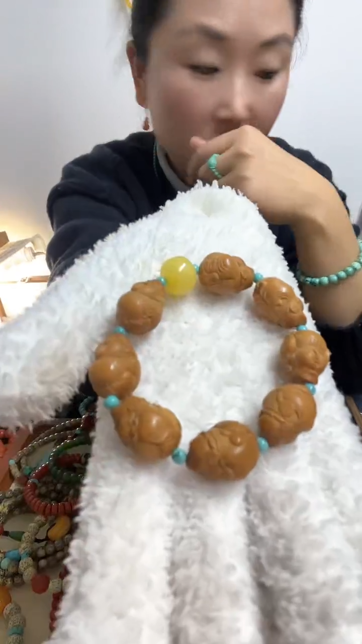 【闪购商品】橄榄核手串精品胖财神