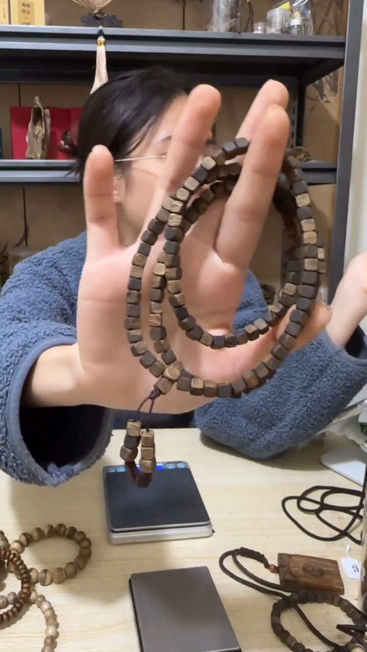 【闪购商品】沉香手串张勺子方糖珠多圈手串多样性发一条