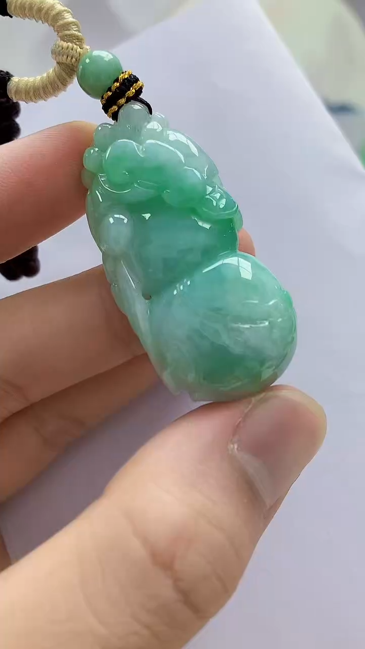 未镶嵌定制翡翠4898bb-毛货挂件52