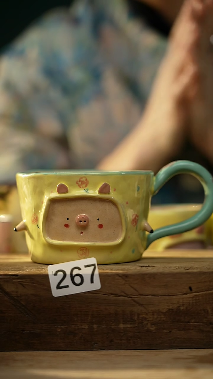 【闪购商品】瓷片手绘·杯/设计师 xudu 款 咖啡杯