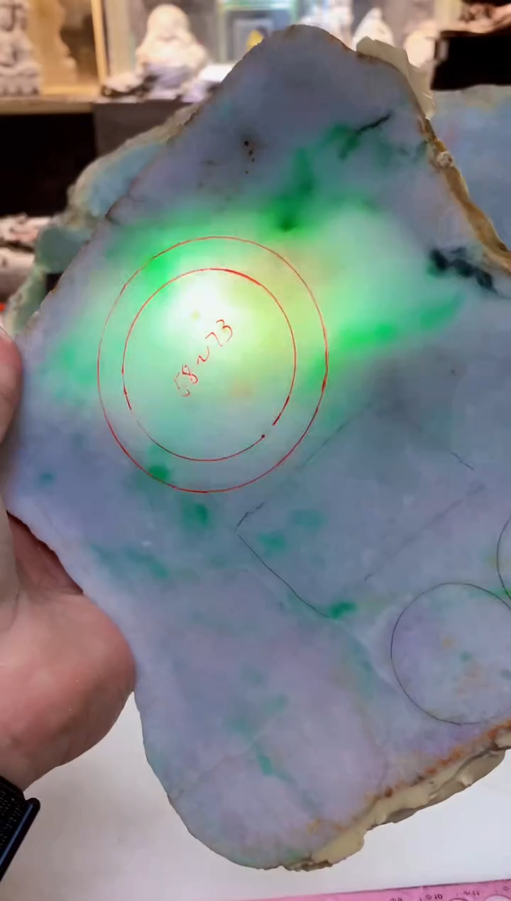 未镶嵌挂件翡翠0朗0翡翠珠宝68