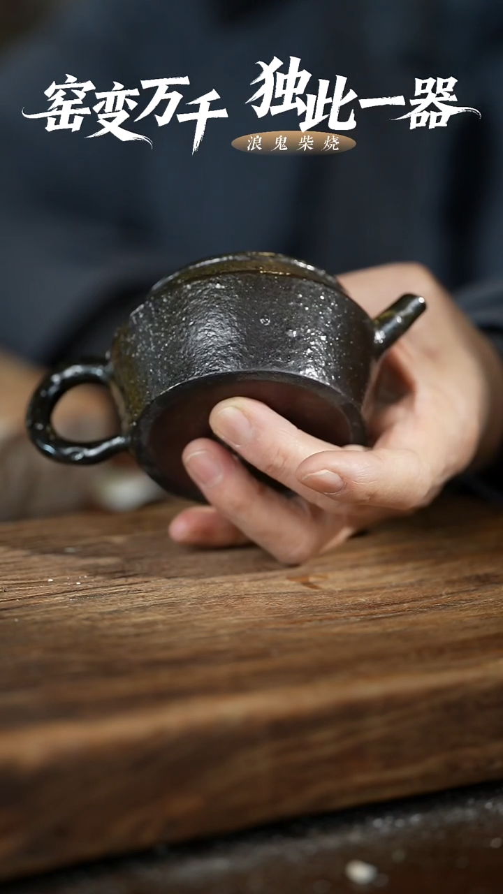 浪鬼柴烧张*灵龙窑系列 壶 微瑕