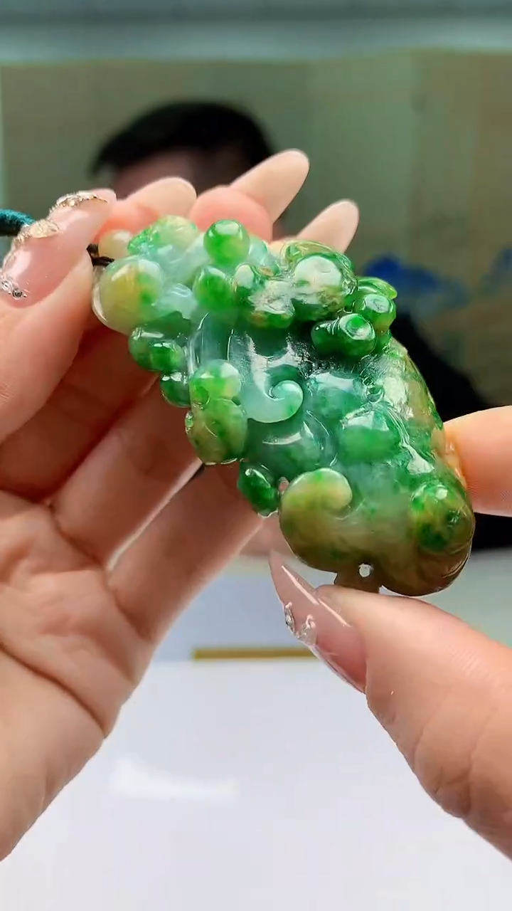 【闪购商品】定制翡翠未镶嵌5152ty-毛货挂件112