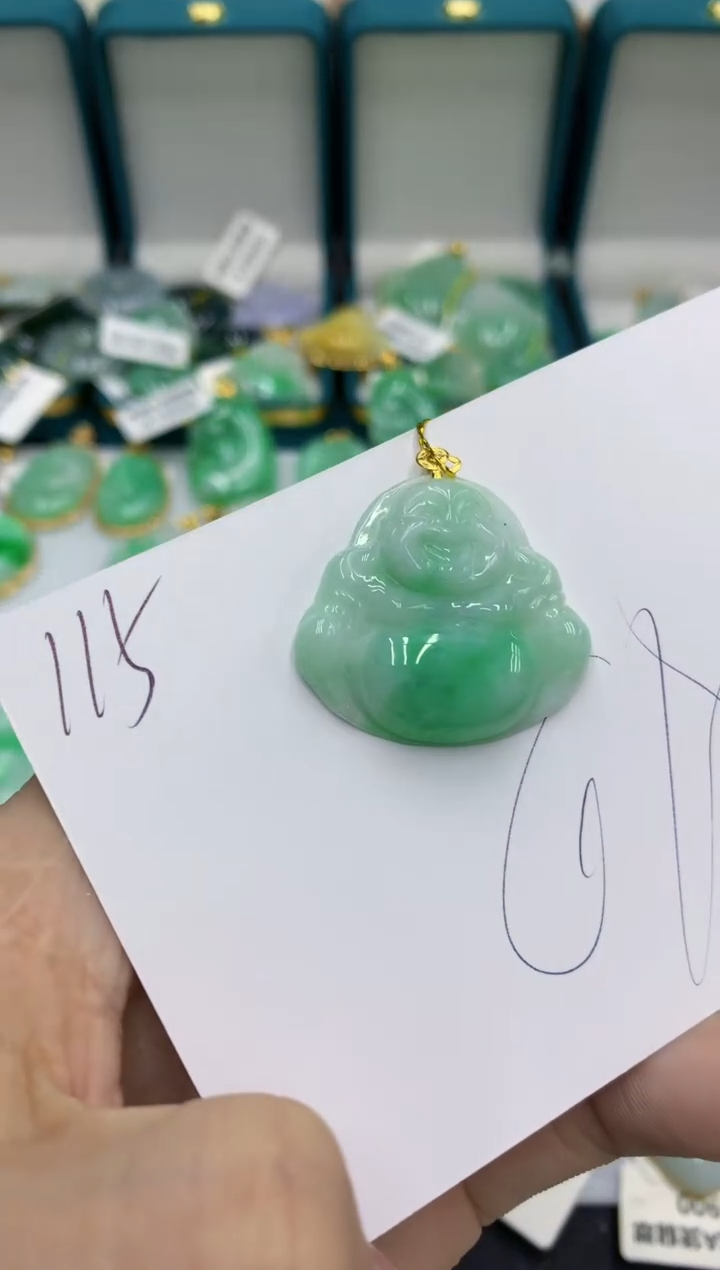 【闪购商品】翡翠颈饰18K金镶嵌号链接11111