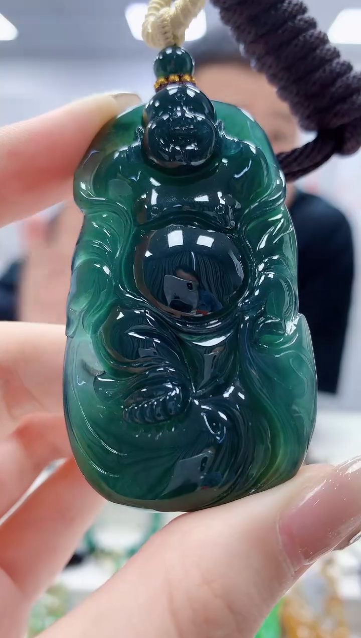 未镶嵌定制翡翠4898jw-毛货挂件103