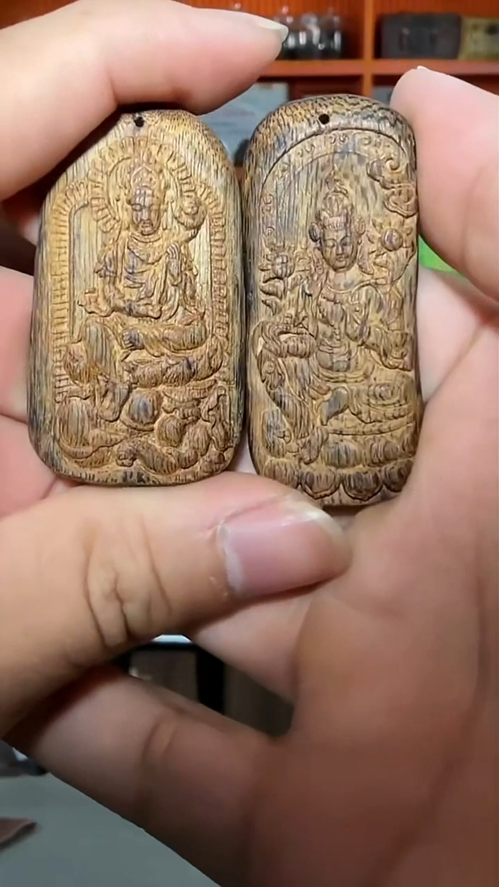 沉香吊坠223号一对观音多样性发一