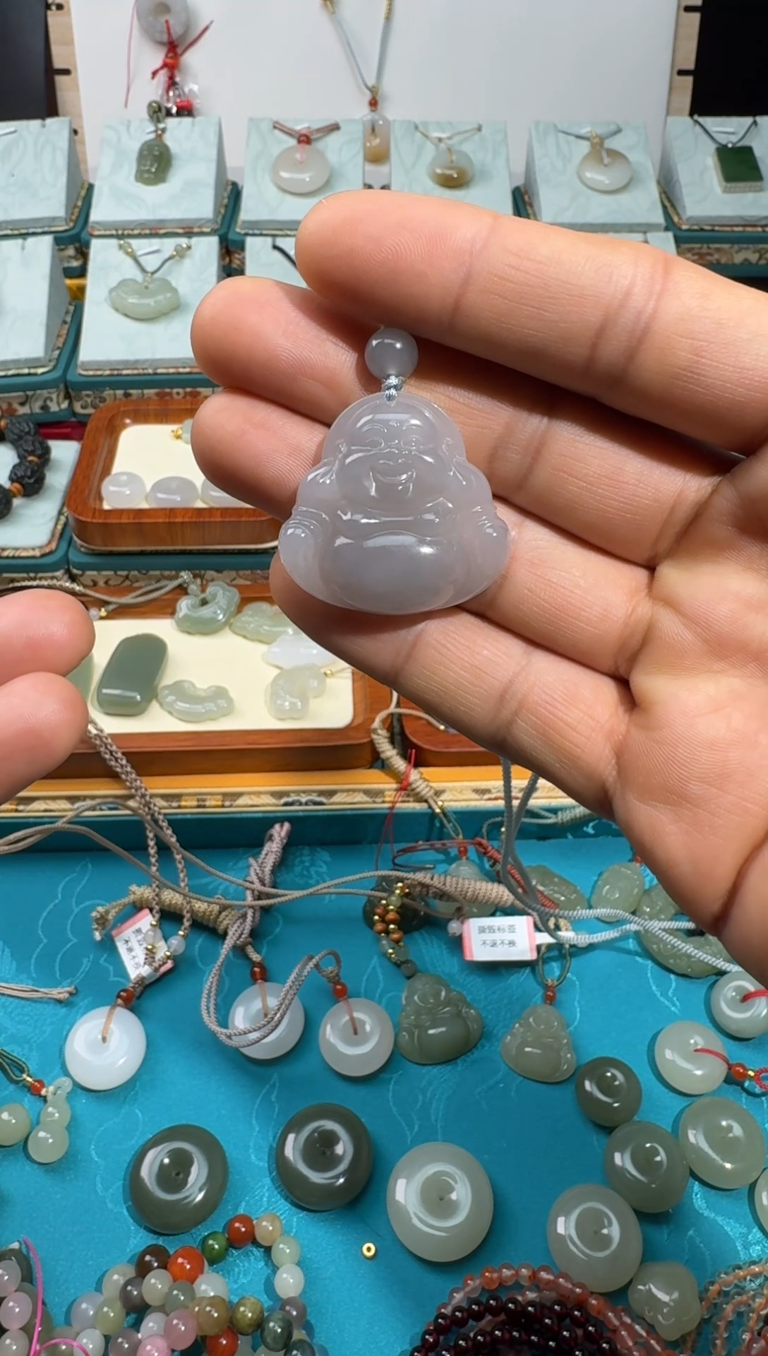 【闪购商品】和田玉颈饰未镶嵌35佛公