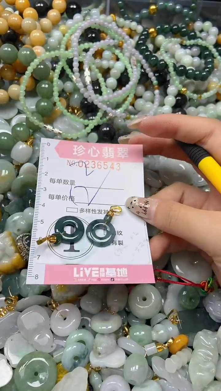 翡翠未镶嵌颈饰闪购0236543
