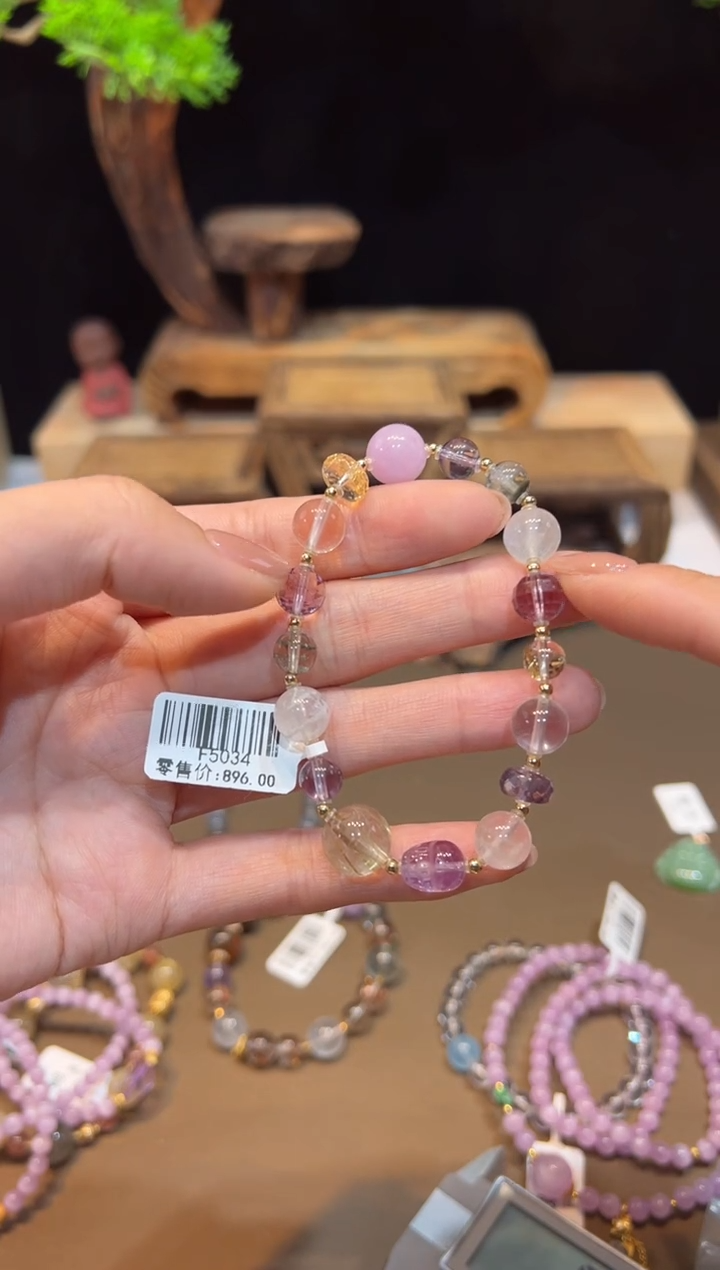 水晶手链未镶嵌手饰@@F5034