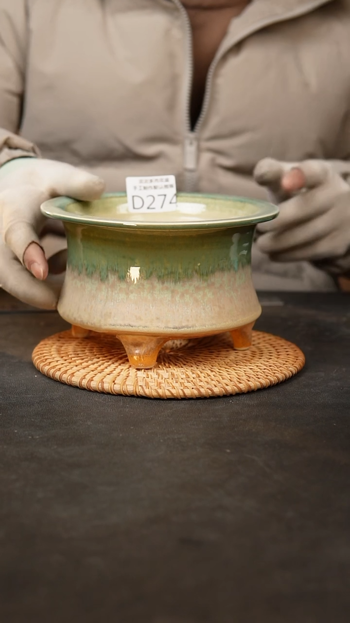 【闪购商品】瓷片泥泥陶瓷花盆